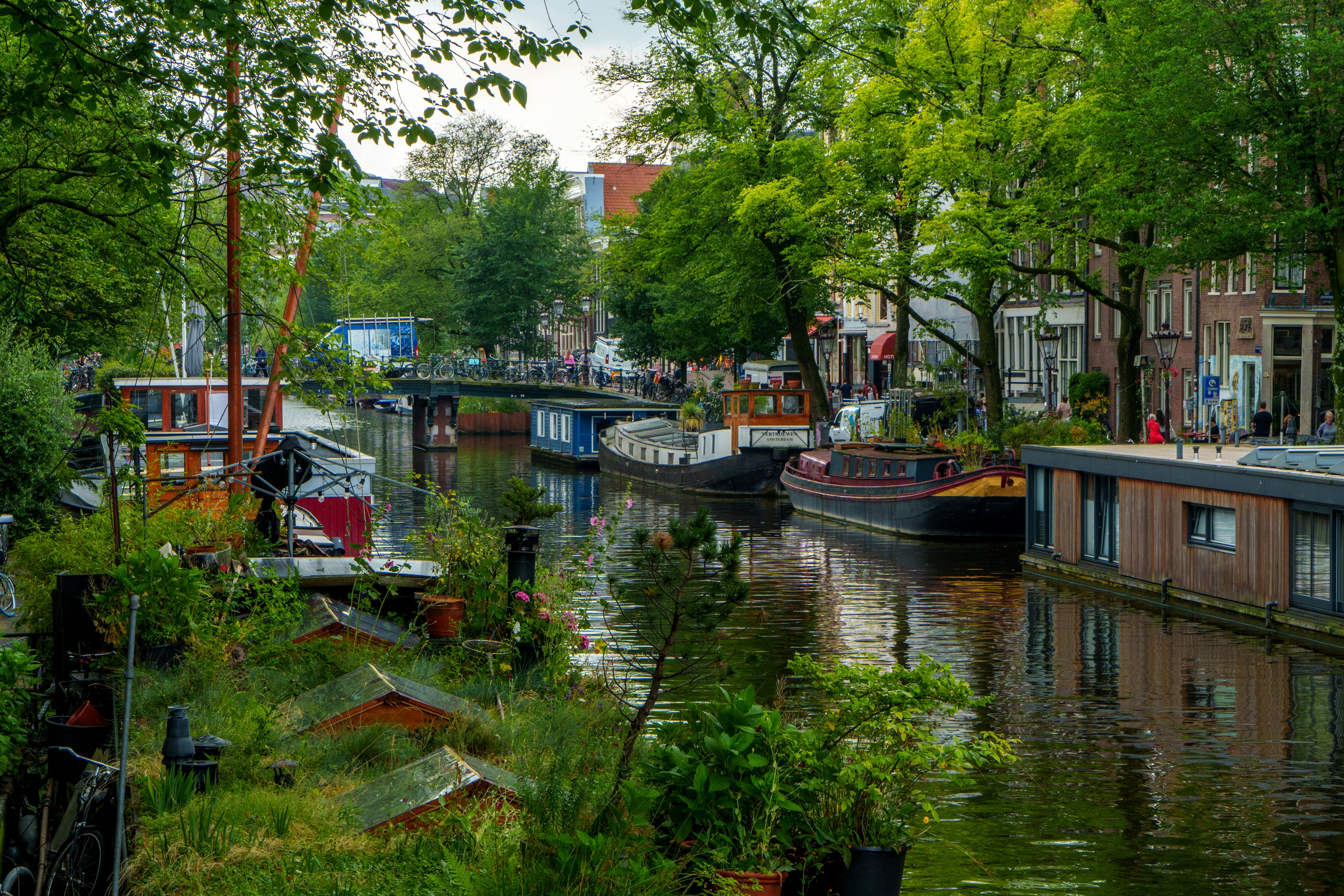 Amsterdam kanalları ve Hollanda seyahati