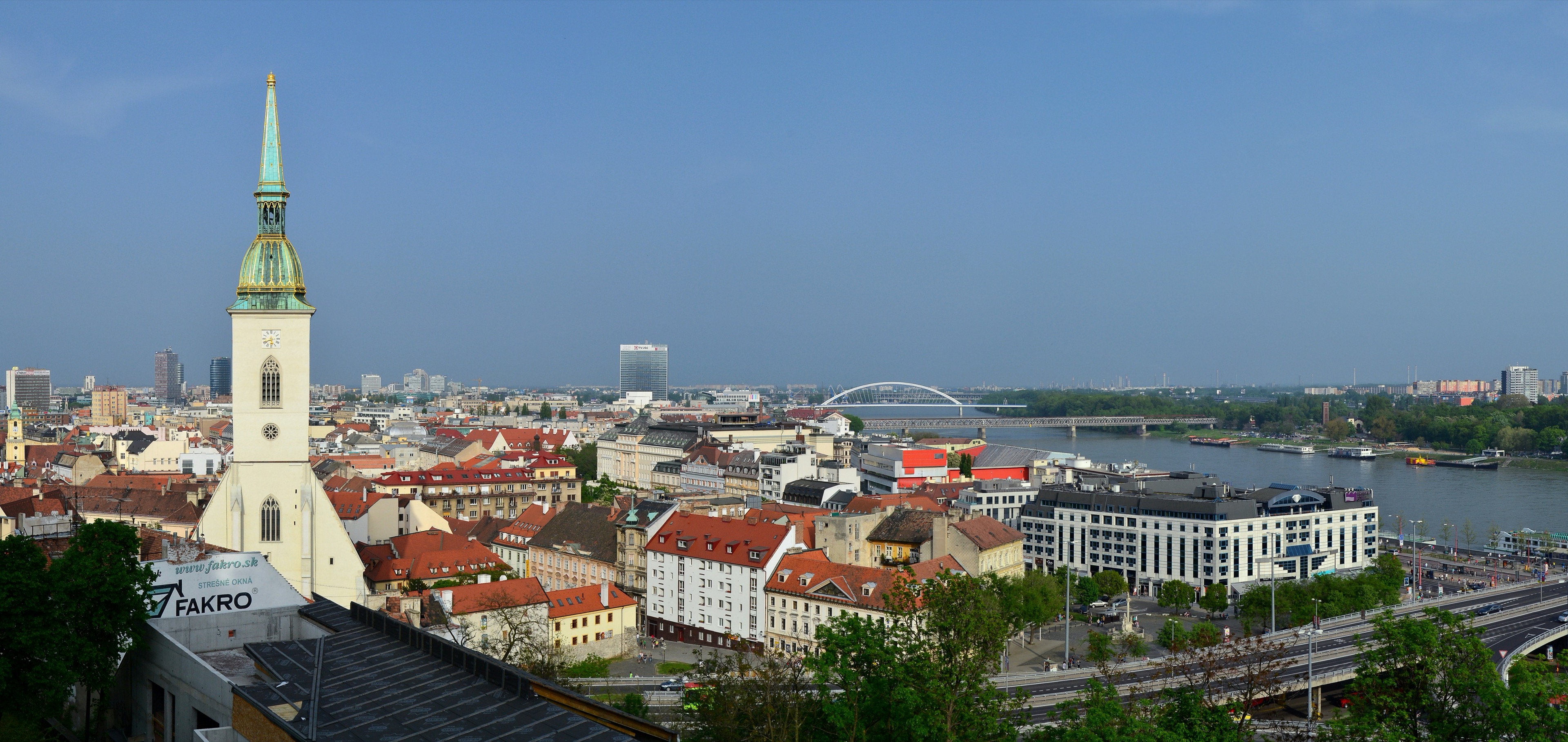 Bratislava Slovakya şehir manzarası