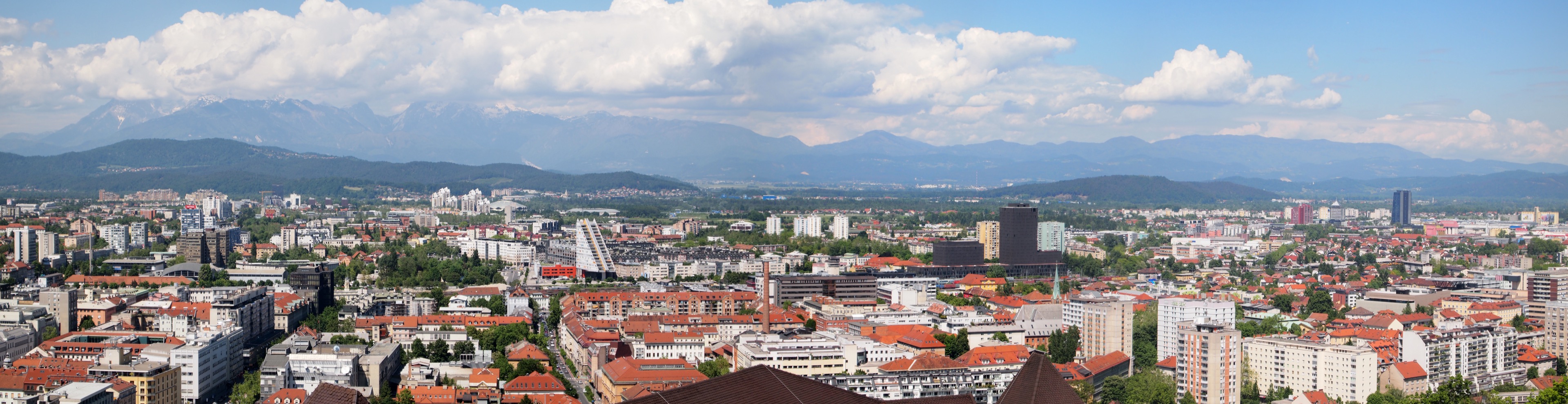 Ljubljana Slovenya şehir manzarası